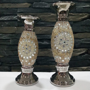 SETX2 CANDELABROS 30CM Y 25CM MONTEFIORI